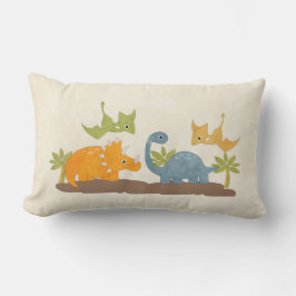 キュートな恐竜の先史時代の野生生物 ランバークッション