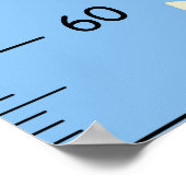 キュートな恐竜の成長図 ポスター (角)