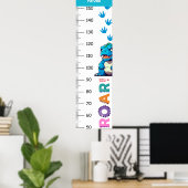 キュートな恐竜の成長図 ポスター (ホームオフィス)