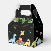 キュートな恐竜の最初の誕生日パーティー フェイバーボックス (裏面サイド)