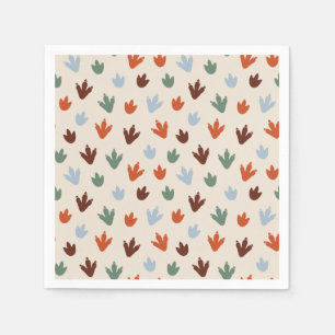 キュートな恐竜の誕生日パーティナプキンス スタンダードカクテルナプキン