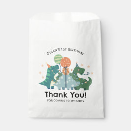 キュートな恐竜の誕生日パーティーありがとう フェイバーバッグ
