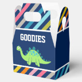 キュートな恐竜の誕生日パーティー フェイバーボックス (オープン)