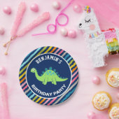 キュートな恐竜の誕生日パーティー ペーパープレート (パーティー)