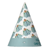 キュートな恐竜の誕生日 パーティーハット (左)