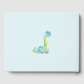 キュートな恐竜の赤ちゃんシャワーゲストブック ゲストブック (裏面)