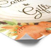 キュートな恐竜の赤ちゃんシャワー誕生日カード&ギフト ポスター (角)