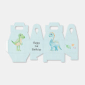 キュートな恐竜の轟音の誕生日パーティー フェイバーボックス (折り畳みなし)