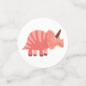 キュートな恐竜をテーマにした誕生日パーティー コンフェッティ (スモール正面)