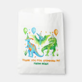 キュートな恐竜ジュラシック少年の誕生日ありがとう フェイバーバッグ (正面)