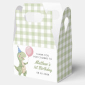 キュートな恐竜ジンガム1歳の誕生日パーティー フェイバーボックス (オープン)