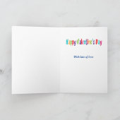 キュートな恐竜ダイノミテバレンタインデー カード (内部)