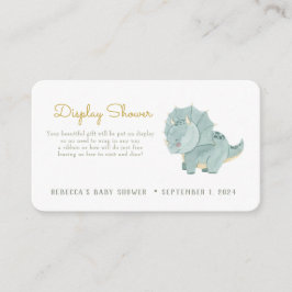 キュートな恐竜ディスプレイシャワー エンクロージャーカード