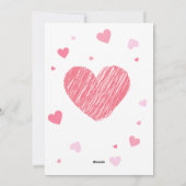 キュートな恐竜バレンタインの妻カード シーズンカード (裏面)