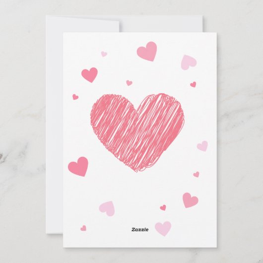 キュートな恐竜バレンタインの妻カード シーズンカード (裏面)