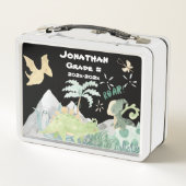 キュートな恐竜学校 メタルランチボックス (裏面)