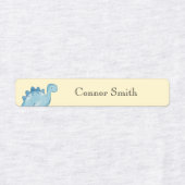 キュートな恐竜気にの学校名の服 ラベル (デザイン2)