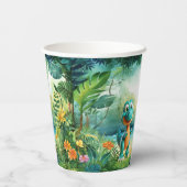 キュートな恐竜紙カップ 紙コップ (裏面)