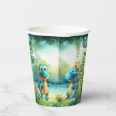 キュートな恐竜紙カップ 紙コップ (右)