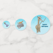 キュートな恐竜3匹 コンフェッティ (裏面)