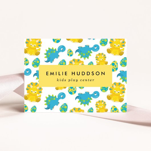 キュートな恐竜、キッズセ遊ンタ、アクティビティセンター 名刺