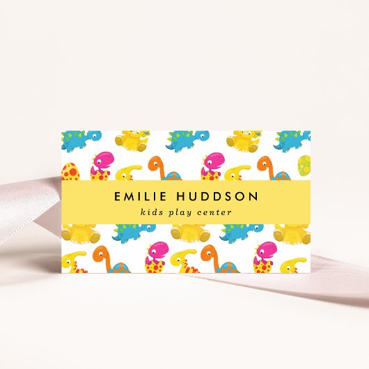 キュートな恐竜、キッズセ遊ンタ、アクティビティセンター 名刺