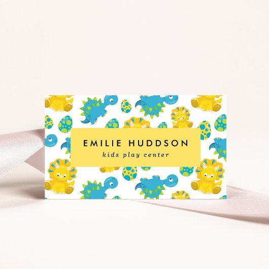 キュートな恐竜、キッズセ遊ンタ、アクティビティセンター 名刺