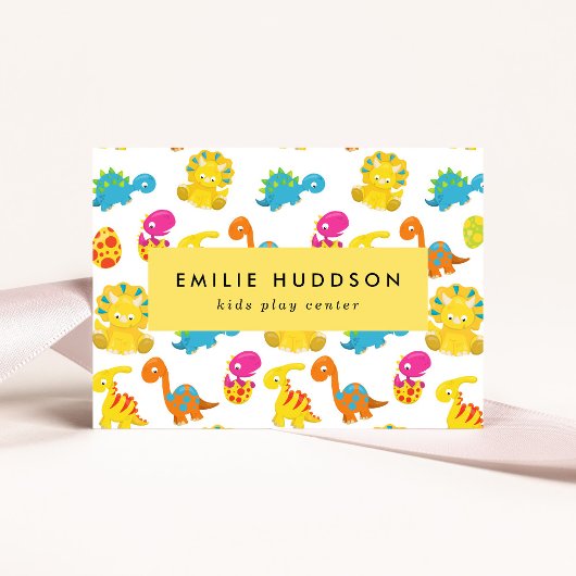 キュートな恐竜、キッズセ遊ンタ、アクティビティセンター 名刺