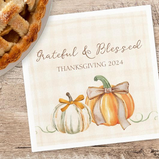 キュートな感謝とパンプキ賛美ン弓感謝祭 スタンダードカクテルナプキン