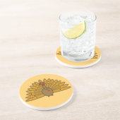 キュートな感謝祭の友情トルコ コースター (側面)