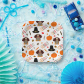 キュートな感謝祭パタ与えン感謝していグ ペーパープレート (パーティー)