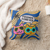 キュートな慎重な猫装飾用クッション! クッション (ブランケット)