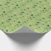 キュートな手描きクリスマスパターン ラッピングペーパー (角)