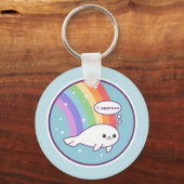 キュートな承認シール キーホルダー (正面)