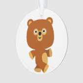 キュートな断定的な漫画クマのアクリルオーナメント オーナメント (正面)