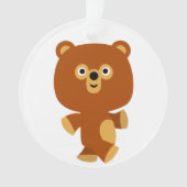 キュートな断定的な漫画クマのアクリルオーナメント オーナメント (正面)