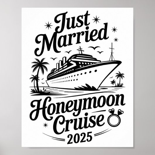キュートな新婚ハネムーン クルーズ 2025 新婚カップル ポスター (正面)