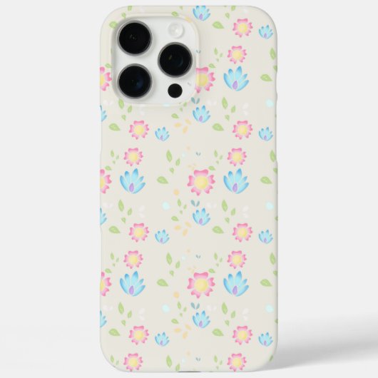 キュートな春の花のデザイン Case-Mate iPhoneケース (裏面)