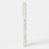 キュートな春の花のデザイン iPhoneケース (左側面)