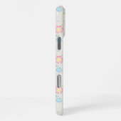キュートな春の花のデザイン iPhoneケース (右側面)
