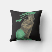 キュートな木のハガーベアーワイルドライフデザイン クッション (裏面)