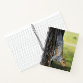 キュートな東灰色リスの自然写真 ノートブック (内部)