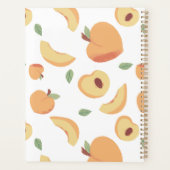 キュートな桃のモノグラパーソナライズされたム プランナー手帳 (裏面)