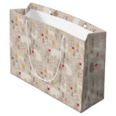 キュートな森の動物の北欧パターン ラージペーパーバッグ (裏面アングル)