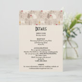 キュートな森の動物の北欧パターン 招待状 (スタンド正面)