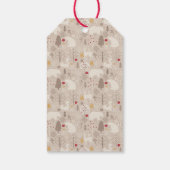 キュートな森の動物クリスマスパターン ギフトタグ (裏面)