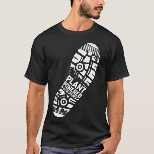 キュートな植物パワーウルトラヴィーガンランナー Tシャツ (正面)
