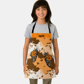 キュートな様式化（昆虫）オオカバマダラ、モナークバタフライオレンジ エプロン (インサイチュ)