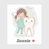 キュートな歯のスマイルシール シール (シート)