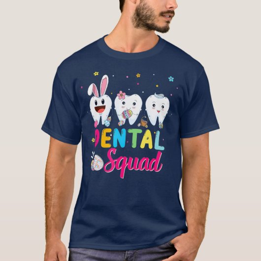 キュートな歯の歯分歯科アシスタントイースター Tシャツ (正面)